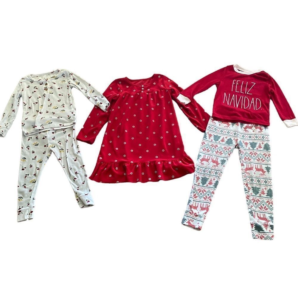 Rae Dunn | Bundle of 3 Pajama Sets, Size 4